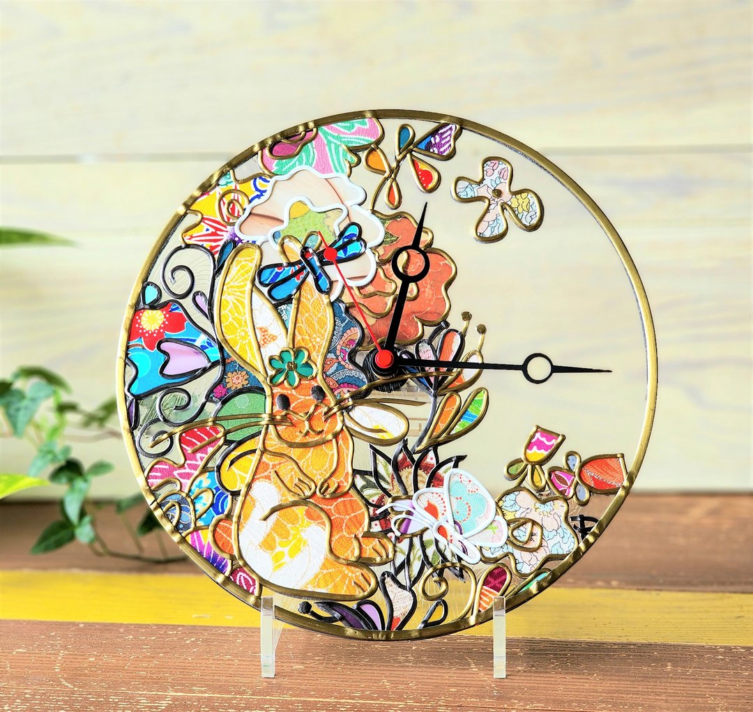 Order  Clock: Play with Rabbits 　Hide and Seek - 时钟/闹钟 - 压克力 多色