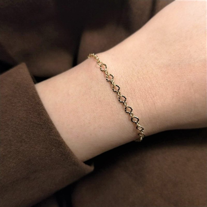 │轻奢│桃心链 • 手链 • 14K注金 • 14kgf - 手链/手环 - 其他金属 