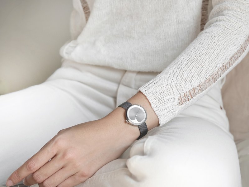 灰色 x 银色 MG003 MINI | 钢带 - 女表 - 不锈钢 银色