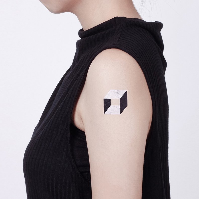 Surprise Tattoos / 极简云石 刺青 纹身贴纸 - 纹身贴 - 纸 白色