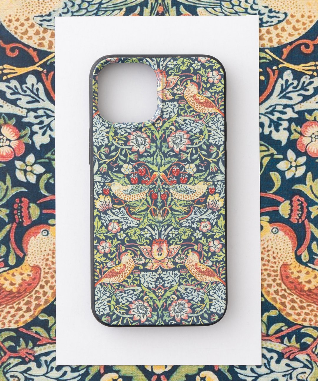 威廉莫里斯设计iPhone13mini PBAT生物可分解环保手机壳 草莓小偷 - 手机壳/手机套 - 环保材料 多色