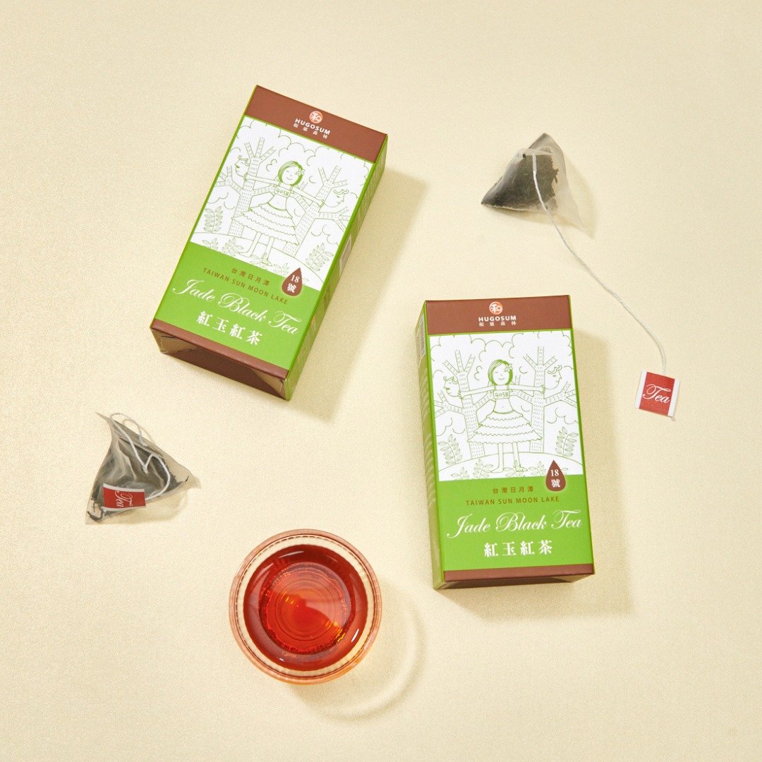 HUGOSUM 和菓森林【立体茶包】红茶故事集 - 台茶 18 号 红玉红茶 6 入 - 茶 - 纸 绿色