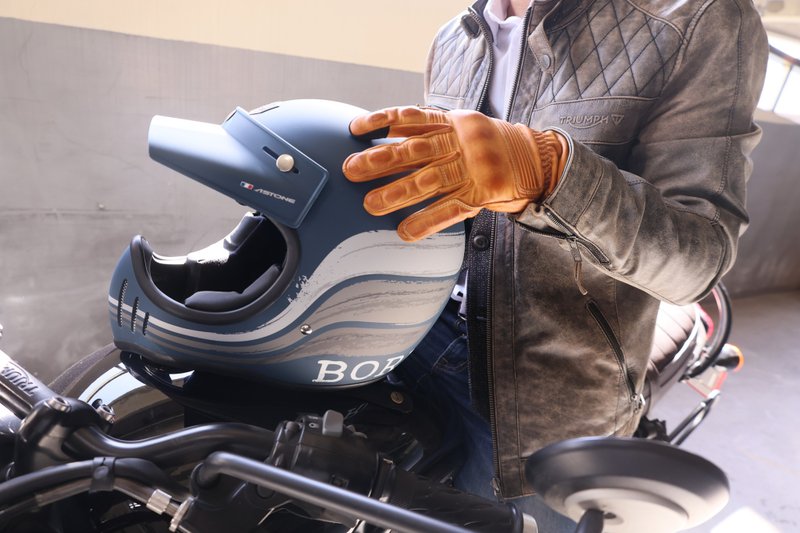 ASTONE LA70  复古牛皮皮革防摔手套 母亲节 毕业 礼物 - 手套 - 聚酯纤维 咖啡色