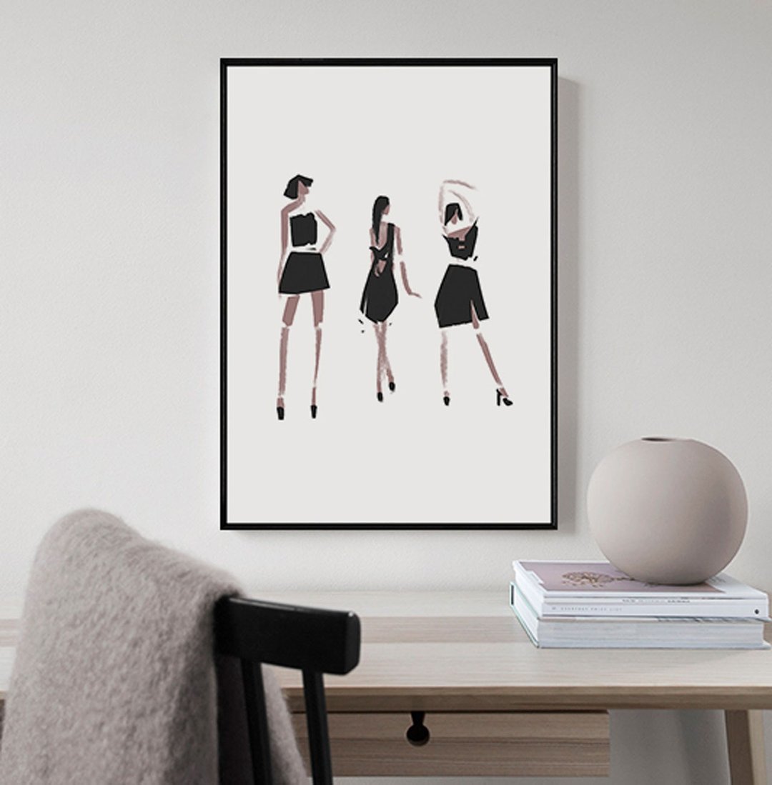 猫步 Catwalk-卧房挂画/阳台/复制画/民宿/床头柜/女性/工作室 - 海报/装饰画/版画 - 其他材质 多色