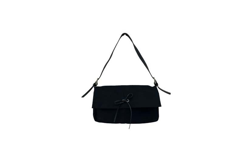 VIVAYOU单肩包（日本品牌）复古，中号，时尚现代的设计 - 手提包/手提袋 - 尼龙 黑色