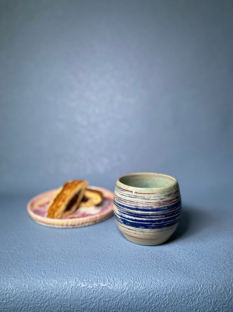 跳跃彩虹 彩虹七色手作陶瓷杯 - 七色天弓系列 - 其他杯子 - 陶 多色