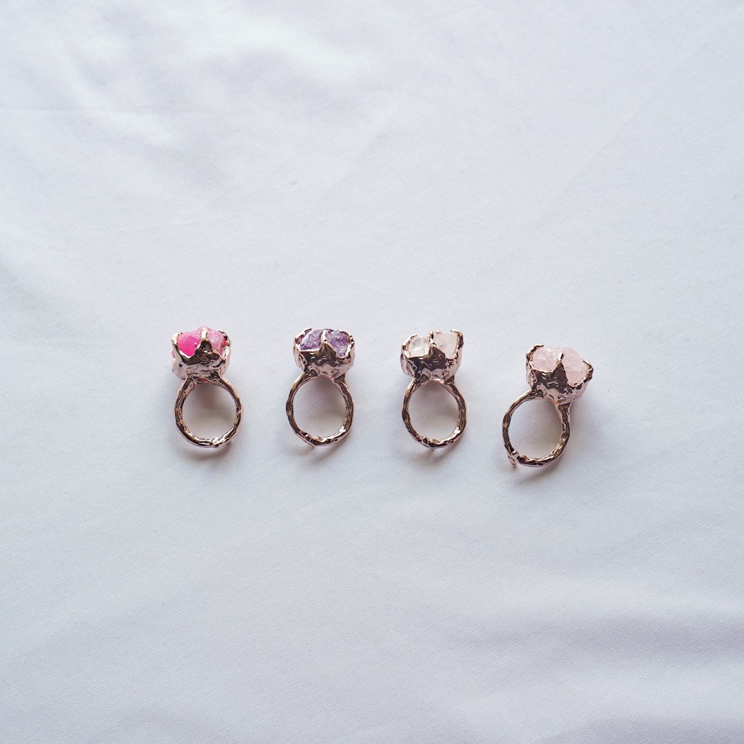Hues Day Ring - 戒指 - 半宝石 银色