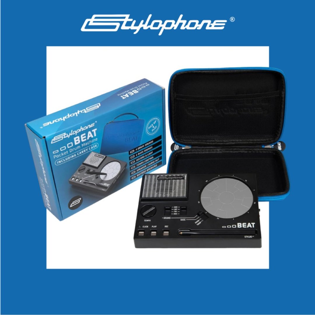 【Stylophone】BEAT 掌上型节奏机 迷你鼓机 携带盒套组 - 数码小物 - 塑料 黑色