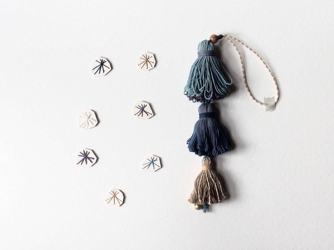 Sea coral. Skains to Tassels Bag Charm - 其他 - 棉 