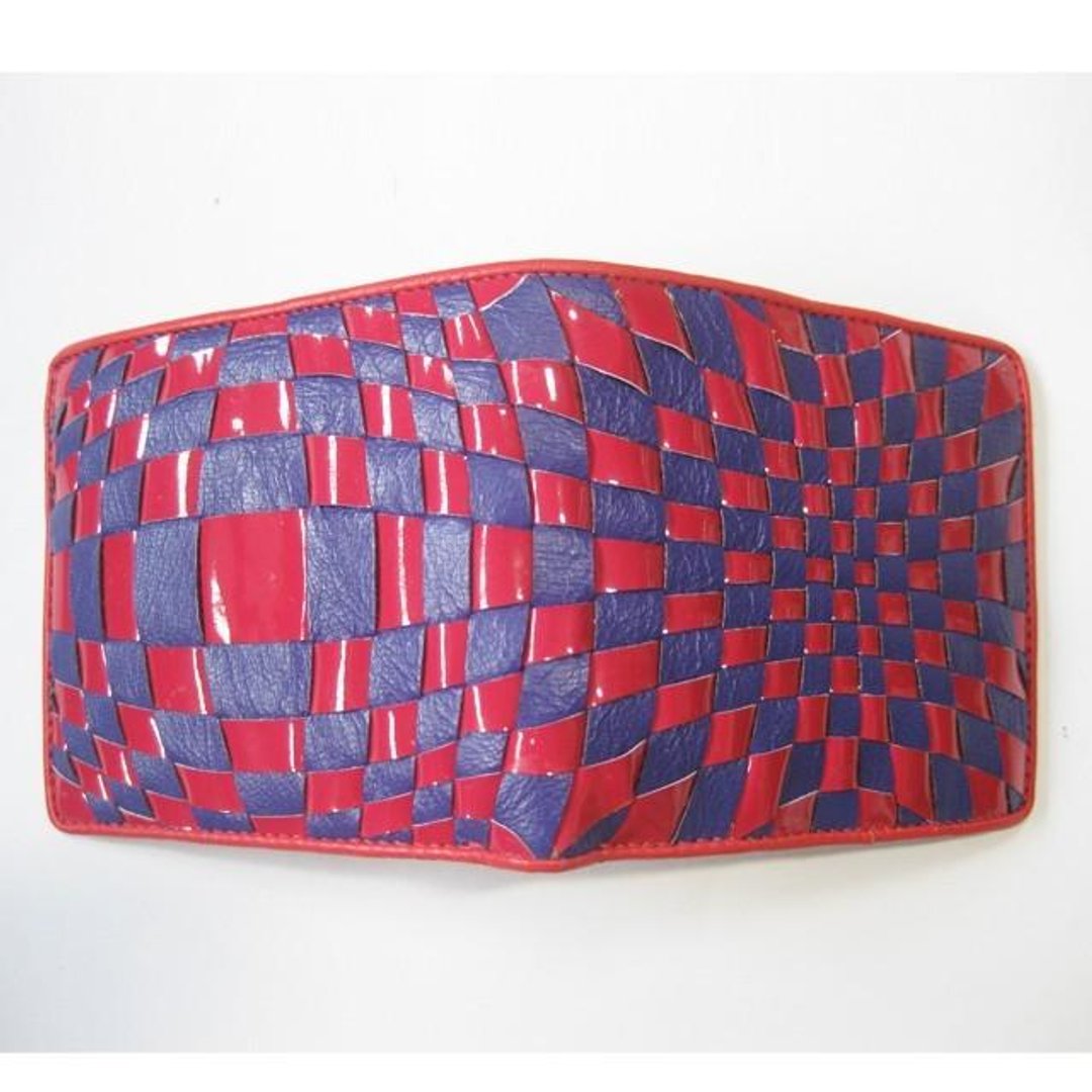 Intre Middle Wallet <Red Enamel x Purple> - 皮夹/钱包 - 真皮 