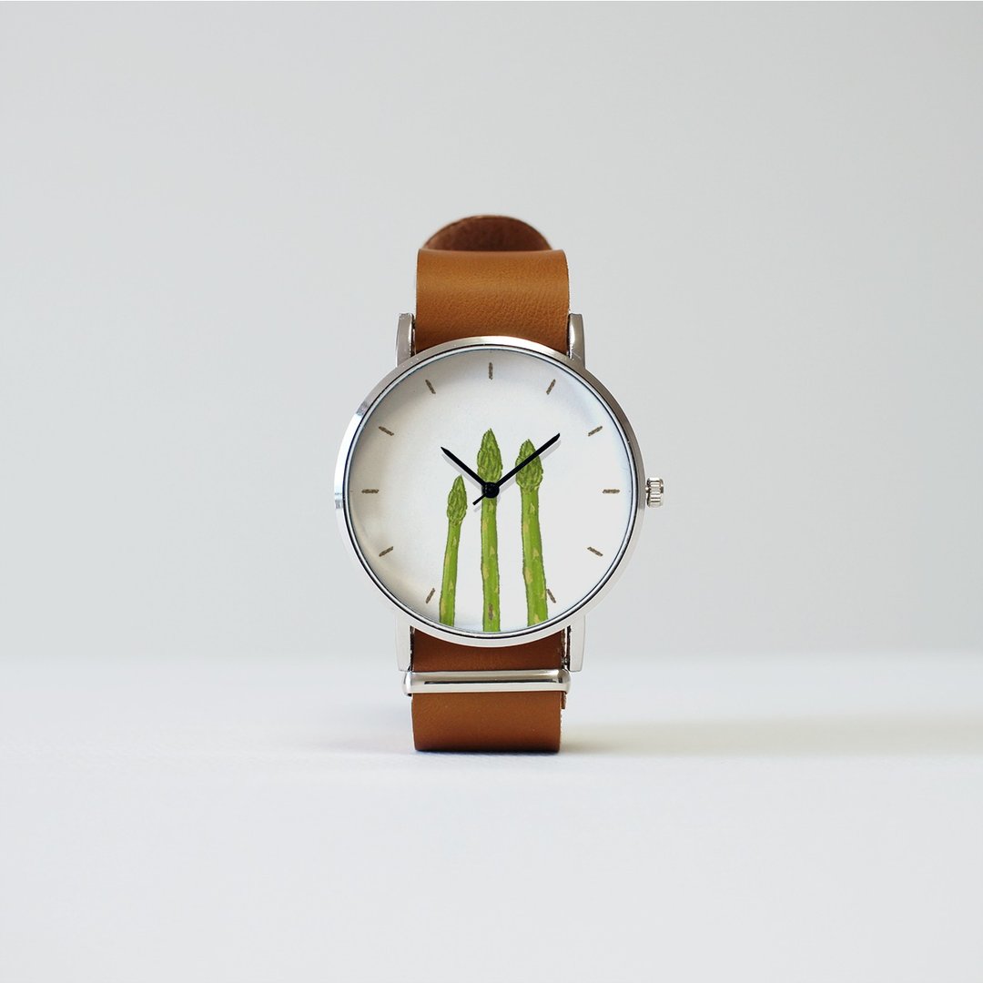 Asparagus watch - 女表 - 其他金属 绿色