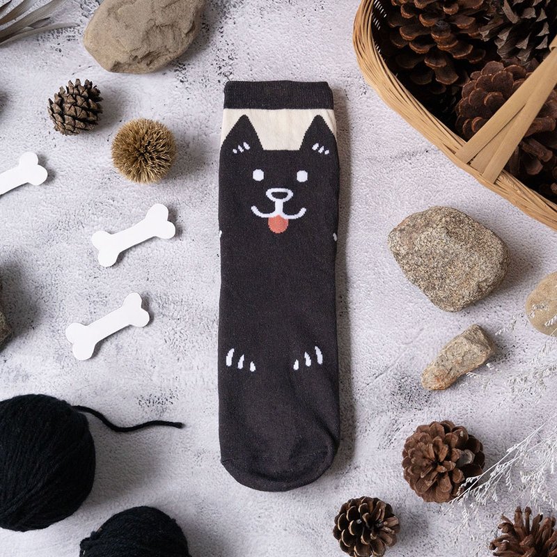 单单袜 – 布莱克 (单只) - 袜子 - 棉．麻 黑色