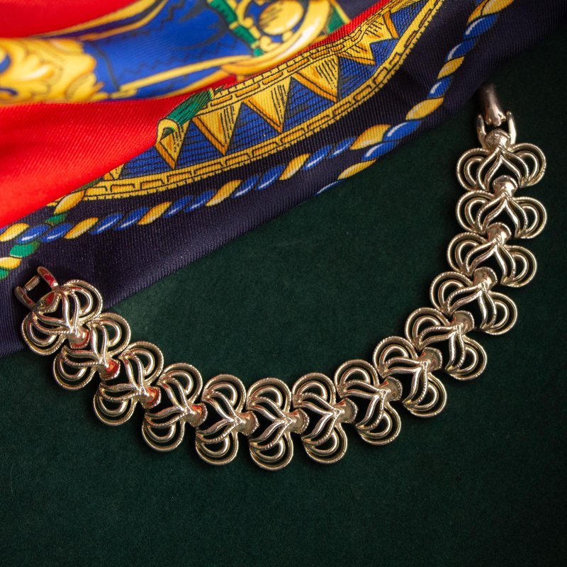 美国Coro品牌古董 简约流线造型 银色手链 - 手链/手环 - 其他金属 银色