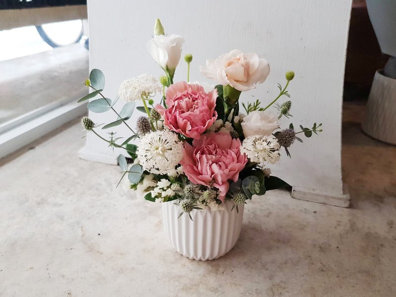 鲜花 西门町自取。Love妈咪。母亲节康乃馨鲜花盆花 - 植栽/盆栽 - 植物．花 粉红色