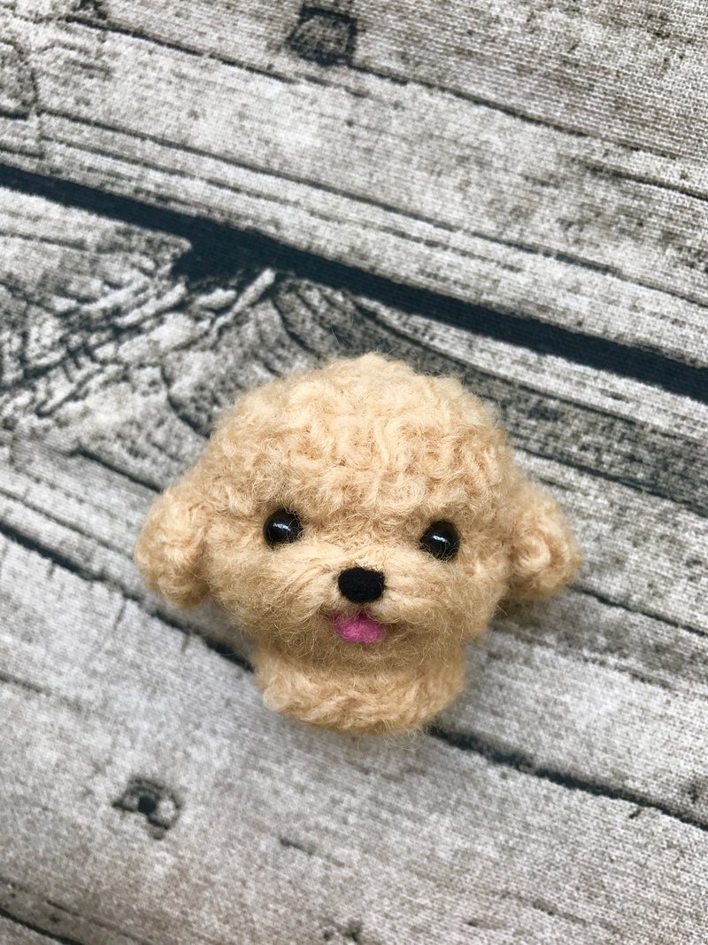 羊毛毡奶油贵宾笔套 - 手足保养 - 羊毛 卡其色