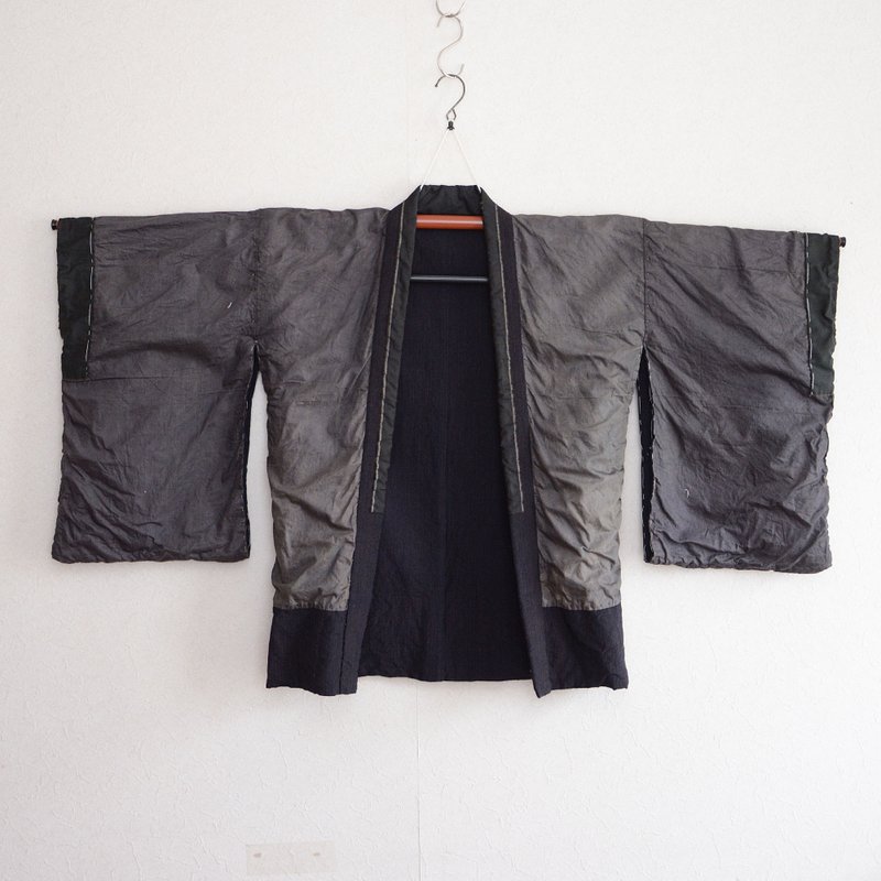 和服工作服疯狂花纹靛蓝染色条纹花纹日本复古旧衣服旧布料翻版材 - 女装休闲/机能外套 - 棉 多色