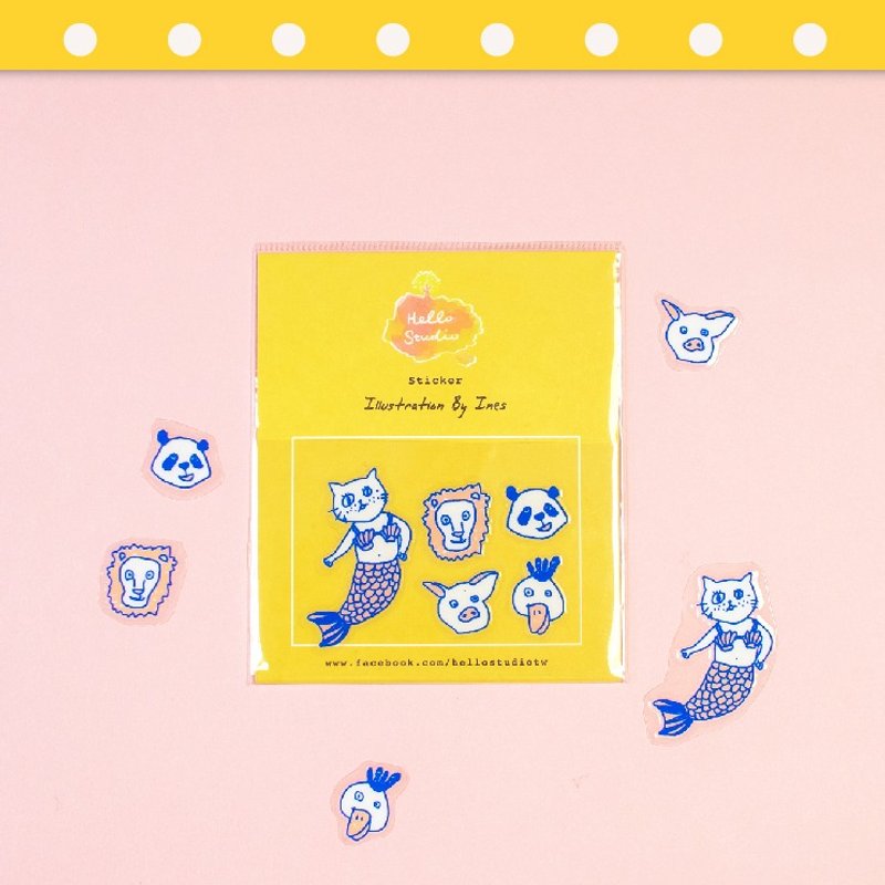 干式转印贴纸 谁是美人鱼 - 贴纸 - 纸 