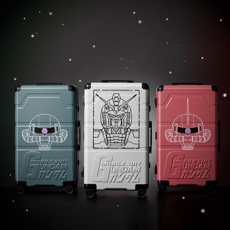 【MOBILE SUIT GUNDAM】机动战士钢弹26寸细铝框胖胖行李箱(三色) - 行李箱/行李箱保护套 - 塑料 多色