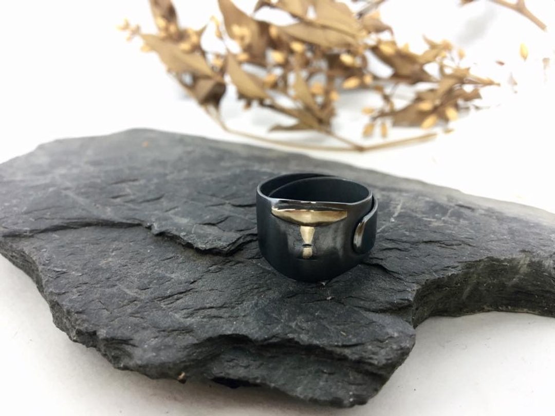 戒指  戒律 Gold585 Silver925 - 戒指 - 其他金属 金色