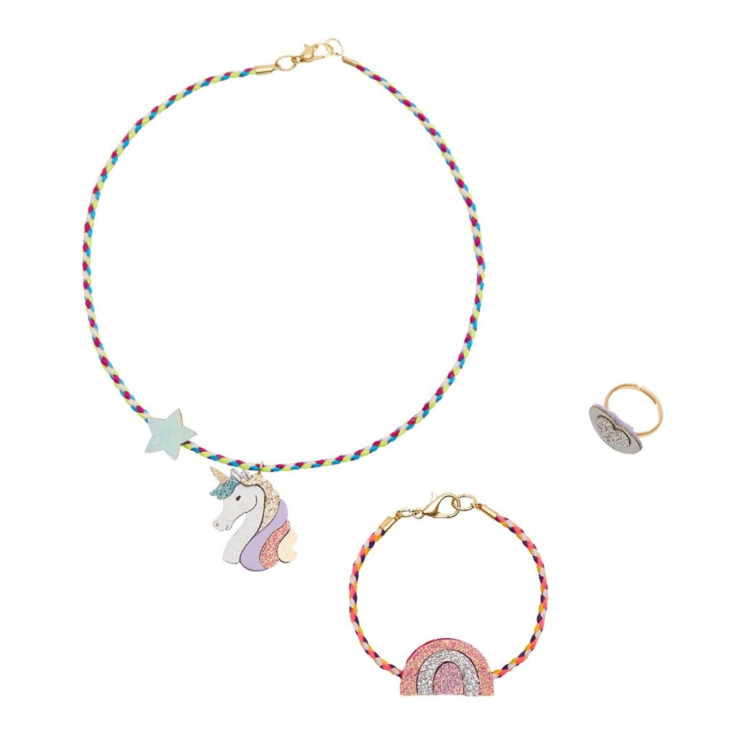 英国 Mimi & Lula_SS26_独角梦境 - 梦幻独角兽饰品 3 入组 - 婴儿饰品 - 聚酯纤维 