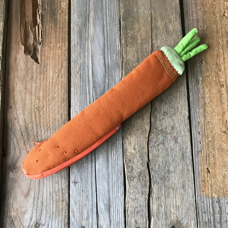 红萝卜/餐具袋 - 收纳用品 - 棉．麻 橘色