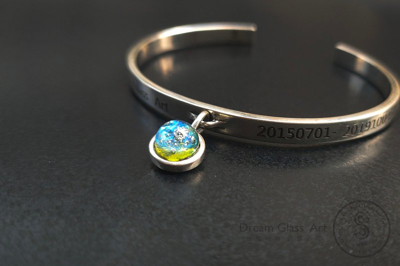 骨灰/毛发琉璃珠-环绕之爱-A款 - 手链/手环 - 玻璃 多色