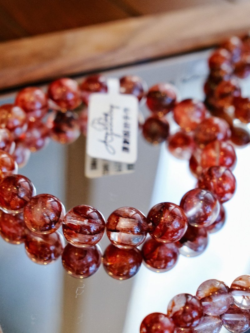 凤凰图腾丨胶花水晶凤凰灵气能量丨弥雅原创设计 - 手链/手环 - 水晶 红色