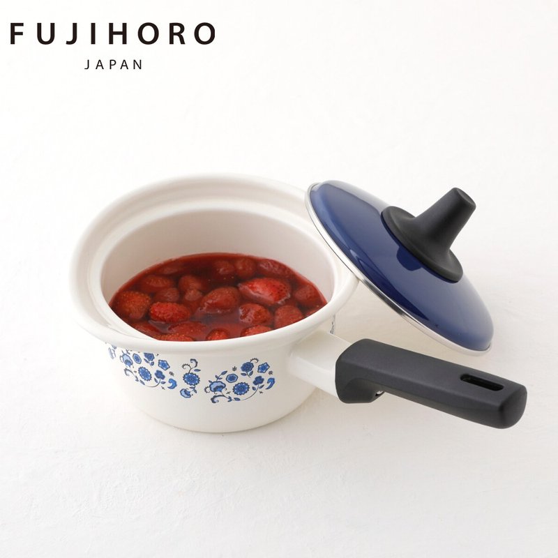 【官方直营】Memories复古系列 单柄附盖阿拉丁牛奶锅14cm-1.4L - 锅具/烤盘 - 珐琅 蓝色