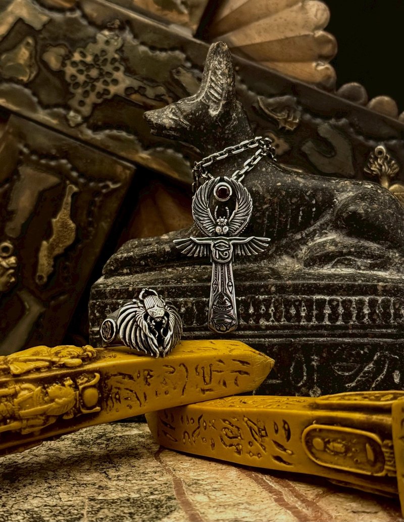 【埃及系列】安卡/生命之钥/坠饰/纯银/单坠 - 项链 - 纯银 银色