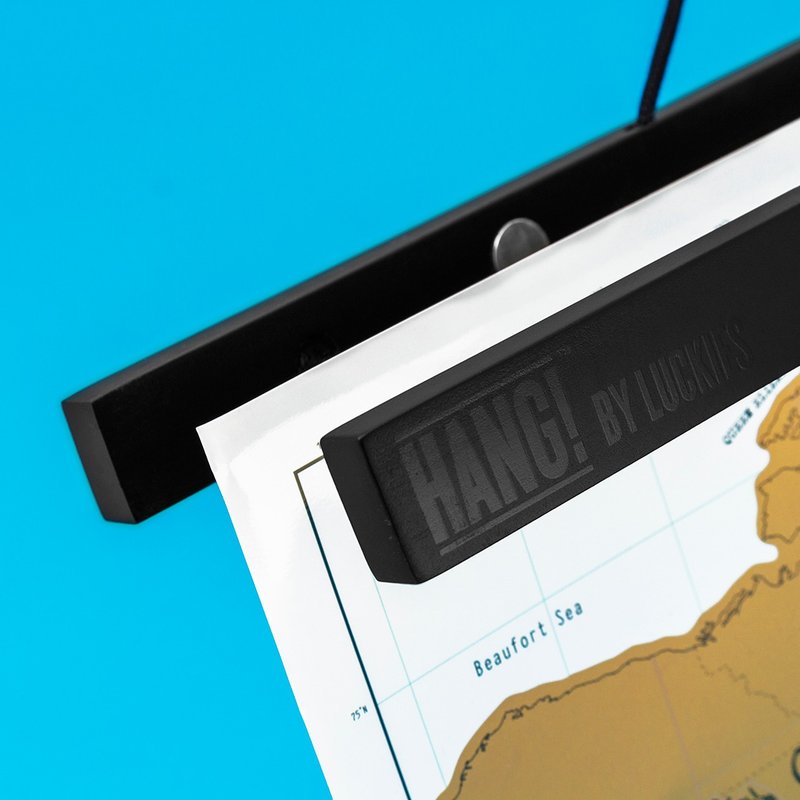 【福利展示】英国 Luckies 我.旅行.下一站-磁性吊挂架 - 地图 - 木头 黑色