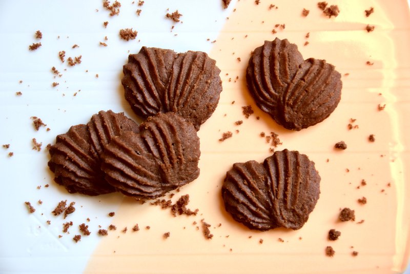 可可小福心曲奇 ( Cacao Barry ) - 手工饼干 - 新鲜食材 咖啡色