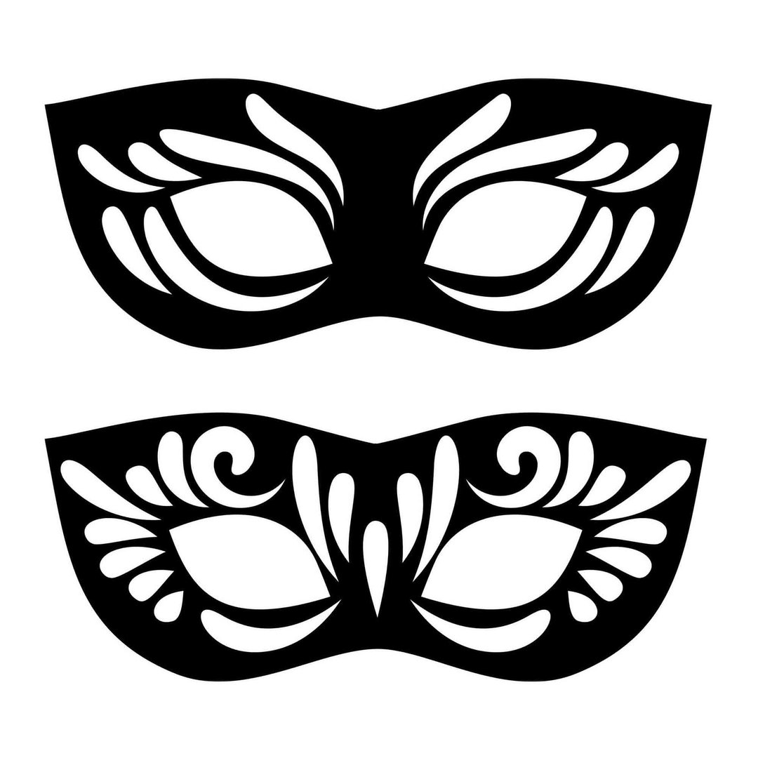 Masquerade mask svg, carnival mask svg, masquerade mask png, carnival mask png - 图文模板设计 - 其他材质 