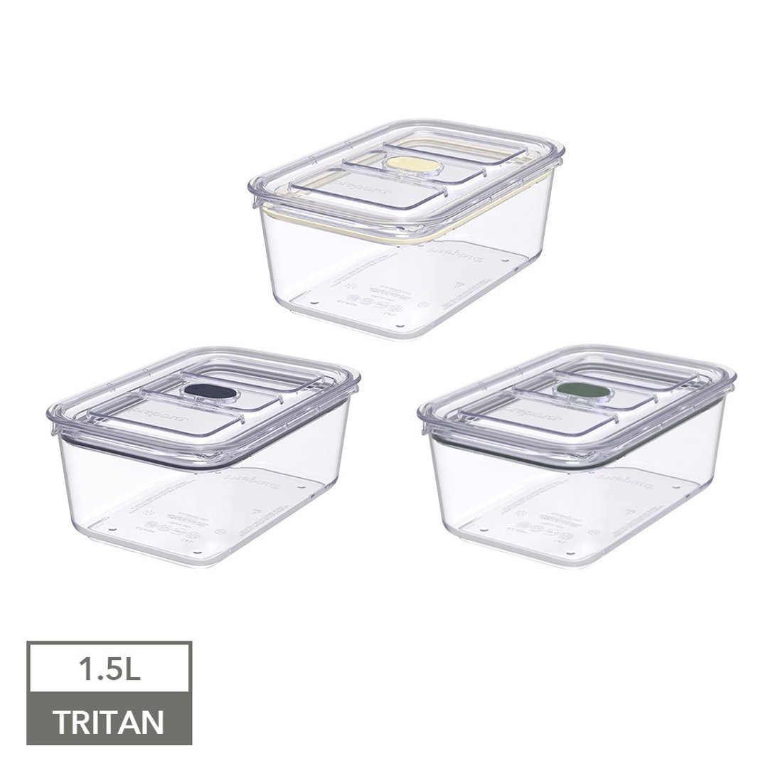 Latchlok Click 系列 TRITAN 保鲜盒 (4号) 1.5L - 共三色 - 便当盒/饭盒 - 塑料 透明
