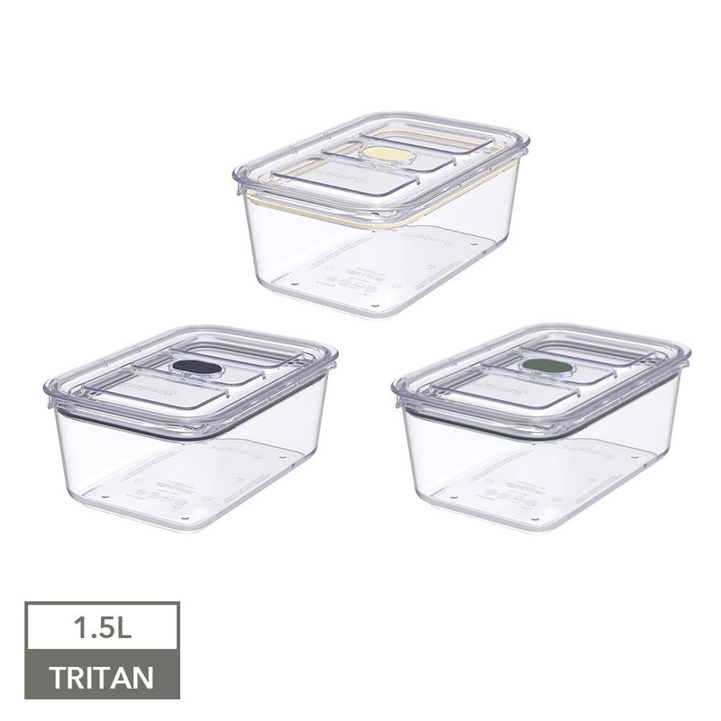 Latchlok Click 系列 TRITAN 保鲜盒 (4号) 1.5L - 共三色 - 便当盒/饭盒 - 塑料 透明