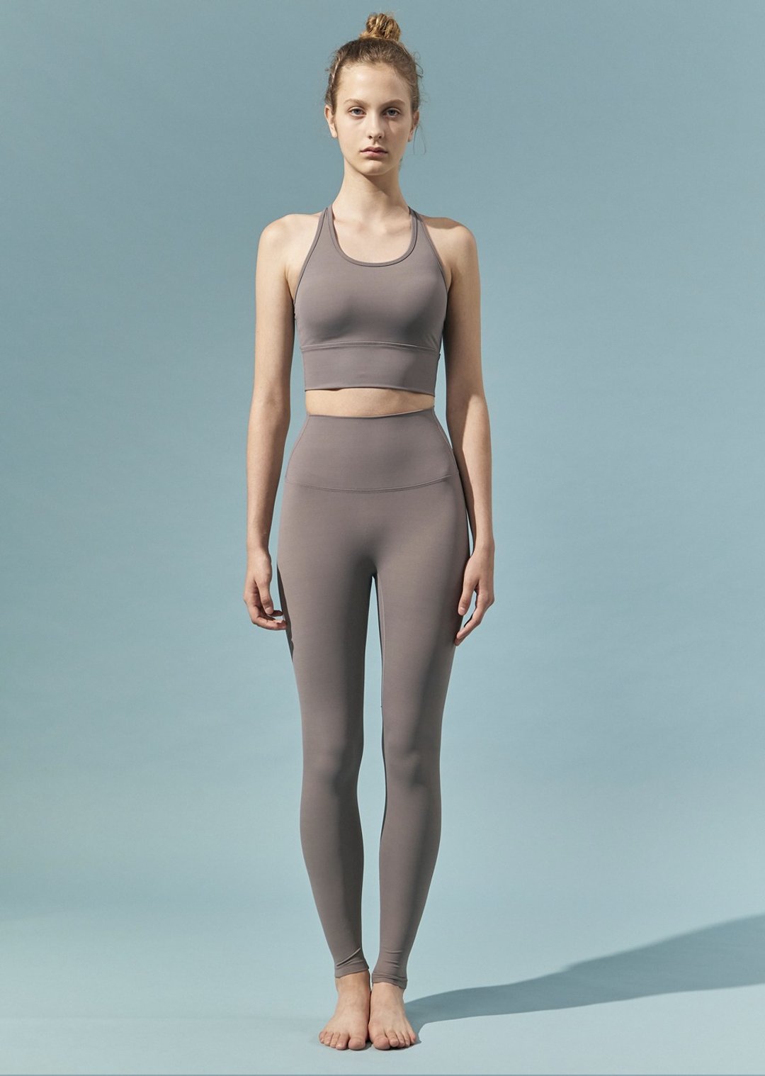 New Five Elements Pants Plus (Etoupe Grey) - 女装瑜珈服 - 聚酯纤维 多色