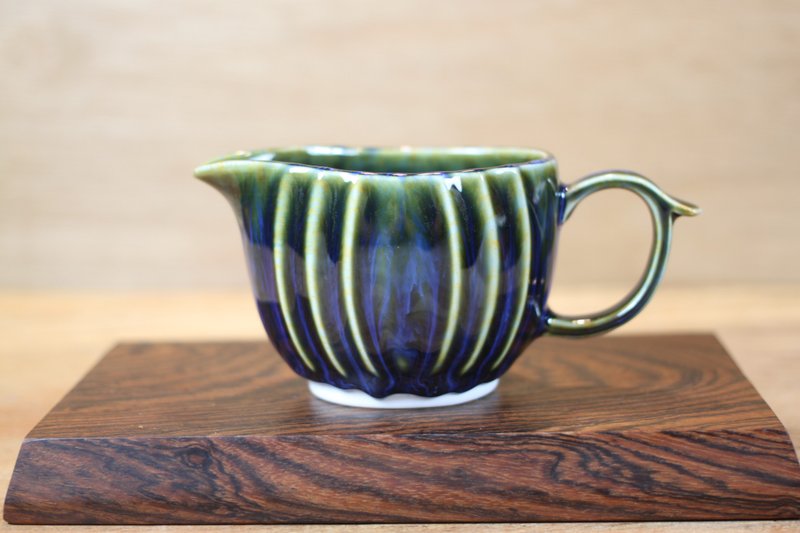 【送礼好物】耀洋 天目釉 曲纹茶海 莺歌陶艺名家叶敏祥作品 - 茶具/茶杯 - 瓷 