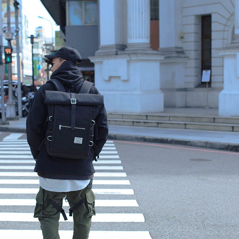 重装 后背包 Ranger 防水后背包 15寸笔电 笔电 包包 全黑款 - 后背包/双肩包 - 防水材质 黑色