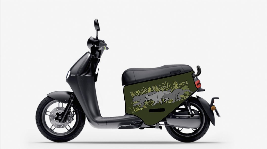 BLR gogoro 车身造型保护套 iD221 猫跑绿 - 其他 - 聚酯纤维 绿色