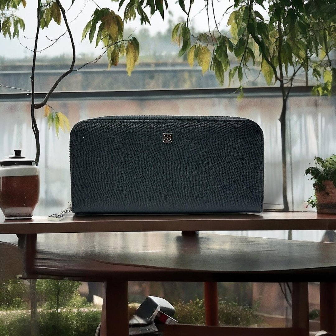 Tosca | Zipper Wallet - 拉链真皮银包 皮夹/钱包/银包/硬币 - 皮夹/钱包 - 真皮 黑色