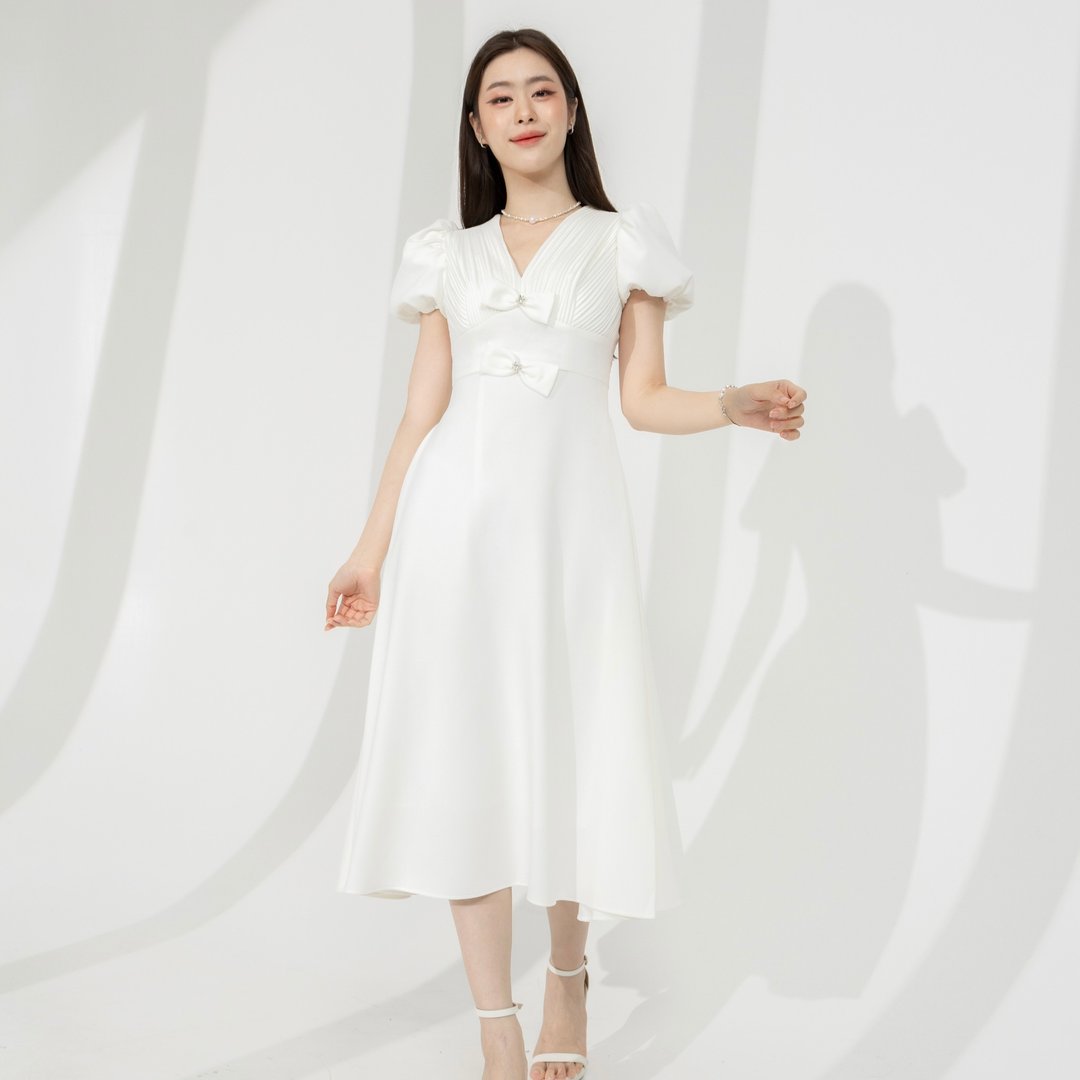 Mary Dress - 洋装/连衣裙 - 聚酯纤维 白色