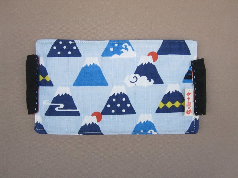 *1+1=5/日本印象-富士山蓝双面口罩* - 口罩 - 棉．麻 蓝色