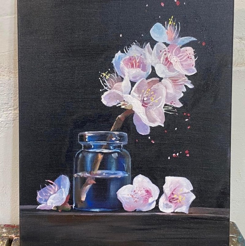 活动画体验--樱之风采・初学者可・周一到周日皆可预约【一人成团 - 插画/绘画/写字 - 棉．麻 