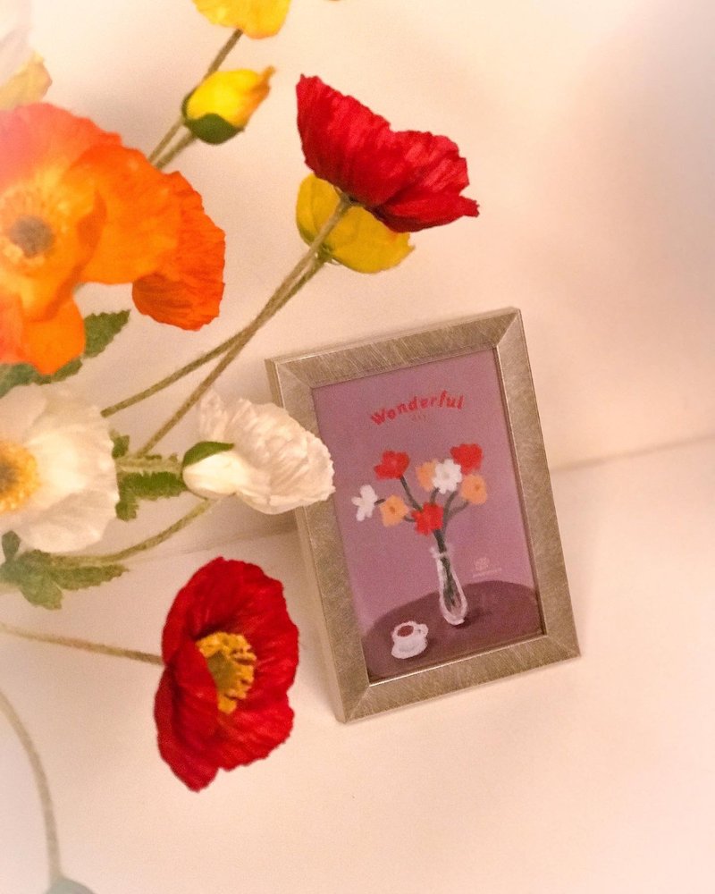 家居摆设 //美好的一天//     含金色相框 - 摆饰 - 木头 多色