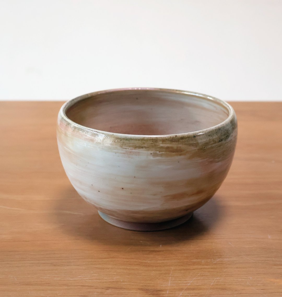 白金 柴烧陶手工茶碗 水方 - 茶具/茶杯 - 陶 橘色
