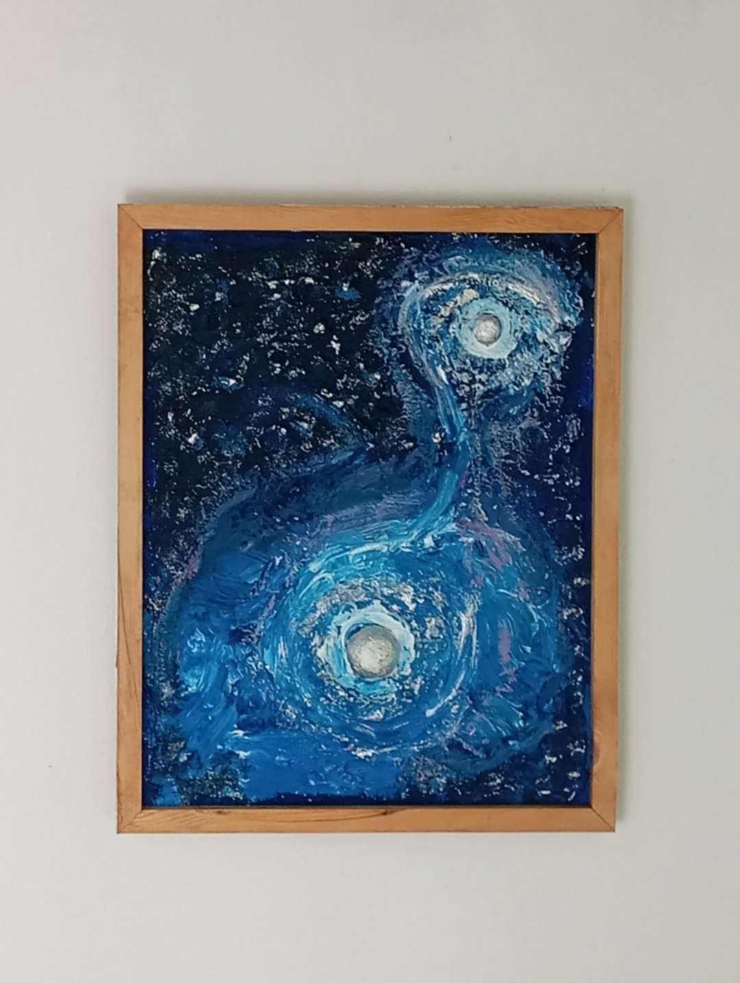 绘画两颗星手绘面板 - 墙贴/壁贴 - 其他材质 蓝色