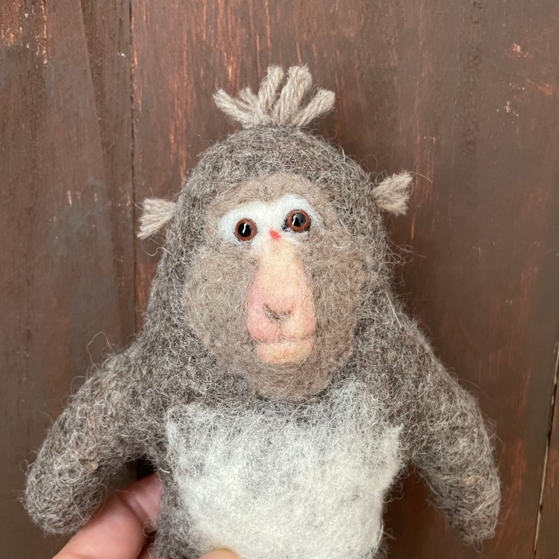 藏猴绒毛玩具 - 玩具/玩偶 - 羊毛 灰色