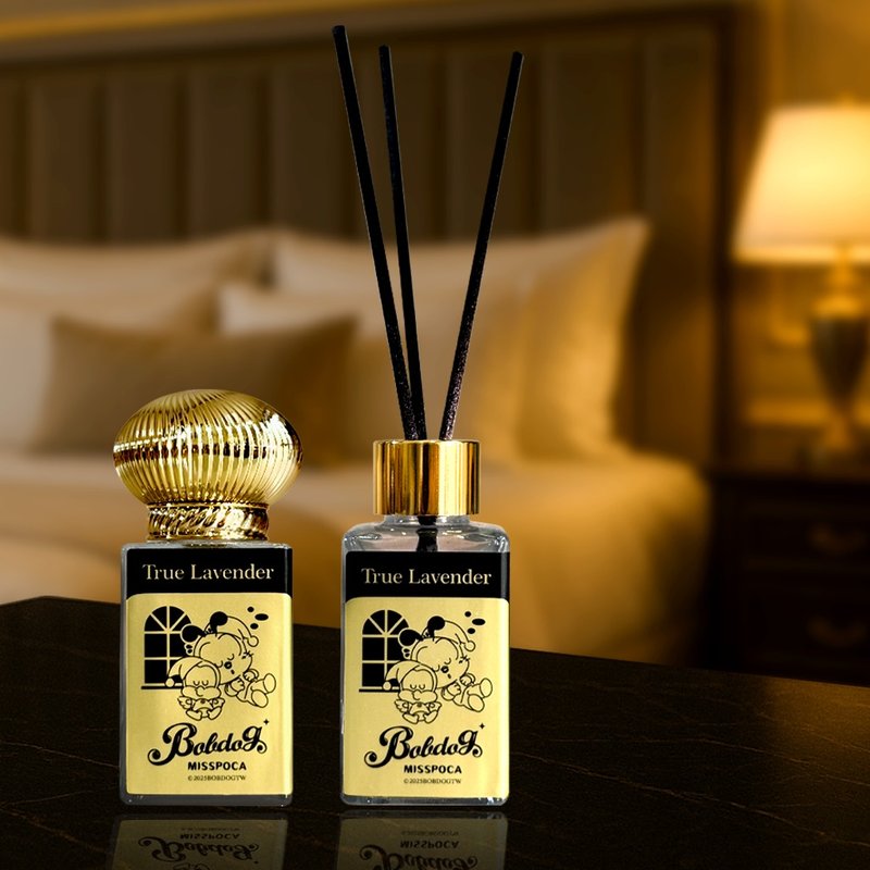 联名款・猫友善x零酒精 舒眠扩香礼盒 抗菌防螨 精油枕头睡眠喷雾 - 香薰/精油/线香 - 精油 金色