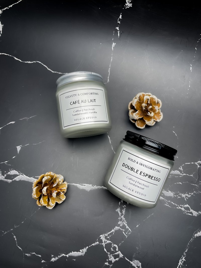 美食调 Creamy | 奶香咖啡 Café au Lait | 手工大豆香氛蜡烛 - 蜡烛/烛台 - 蜡 