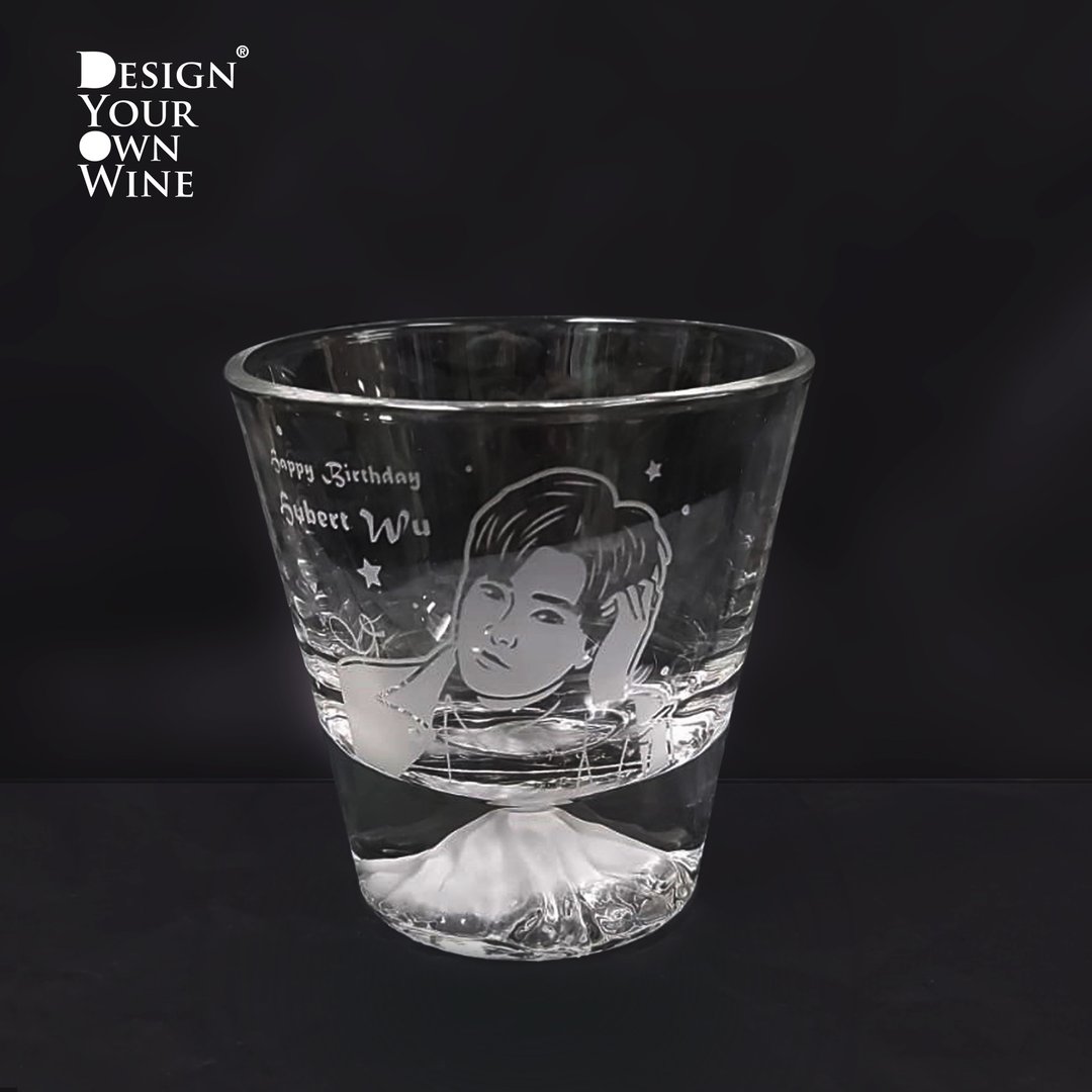 男友 生日礼物 |【富士山】威士忌玻璃杯 - 订制画像 - 玻璃 