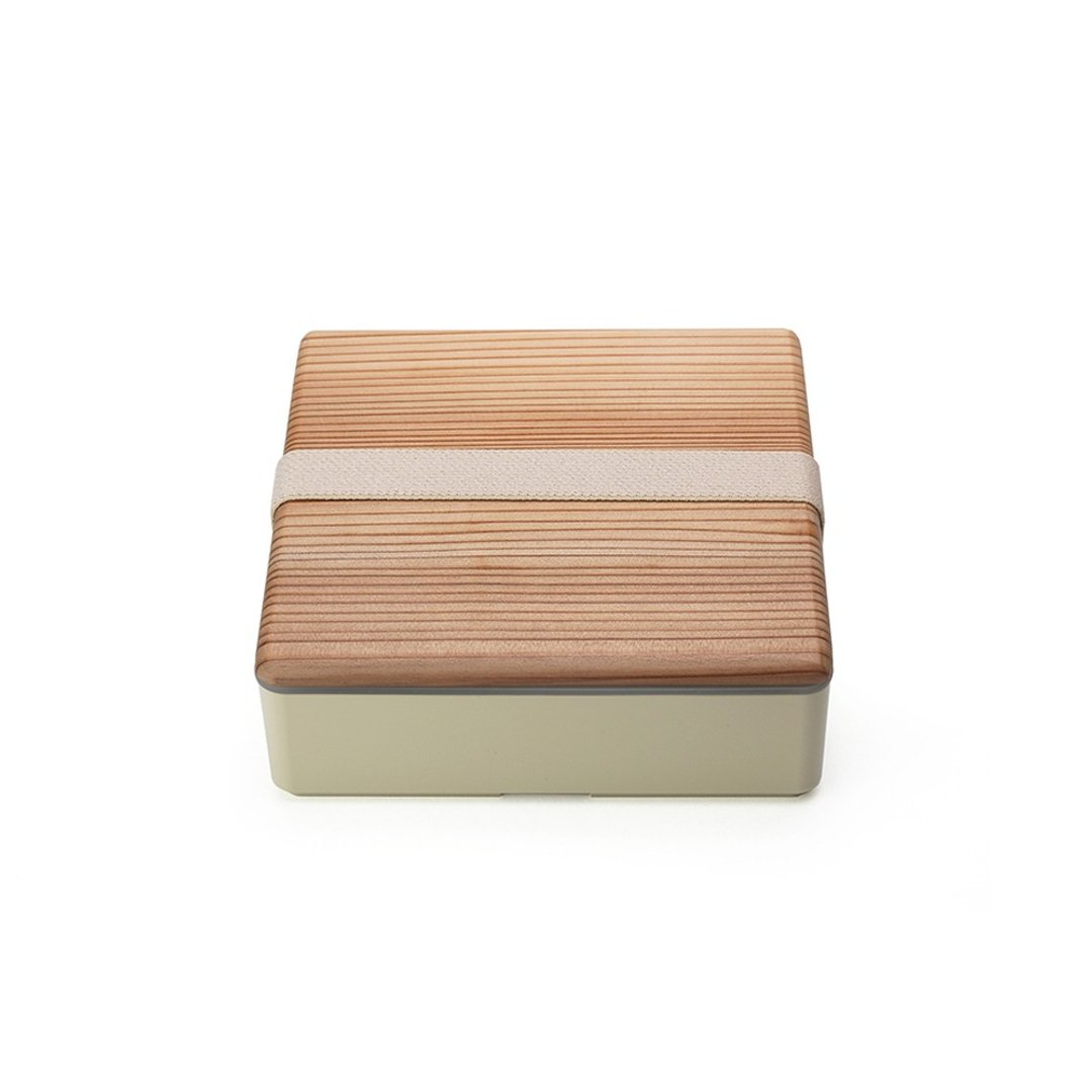 三好制作所 BENTO STORE日式木盖便当盒L 米黄色 - 便当盒/饭盒 - 树脂 黄色